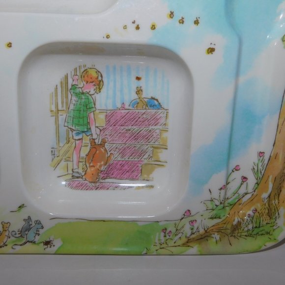 Classic Winnie the Pooh House Child Toddler Divided Plate Kibouki - Picture 4 of 8